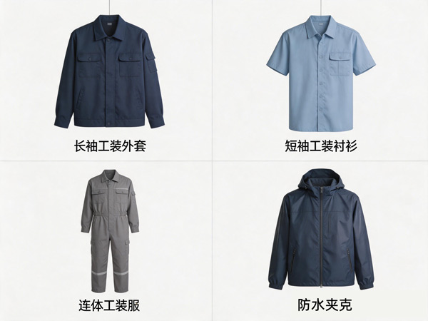 制造业工厂工作服怎么选?我们给上百家工厂做过,这几款较常用